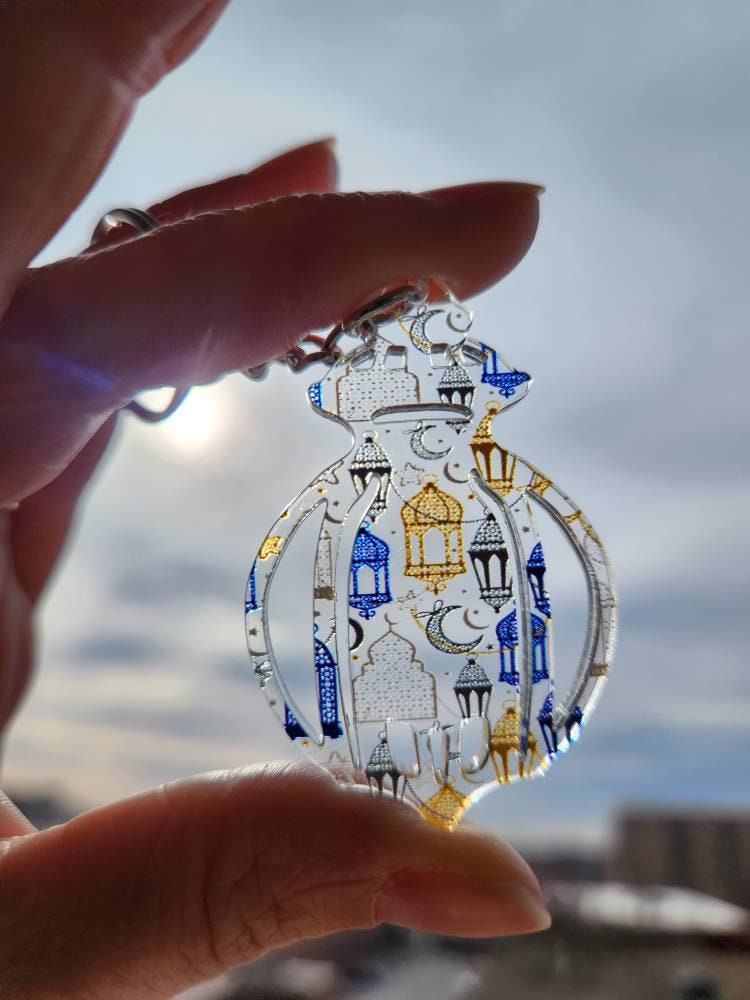 Ramadan elegant keychain, Lantern design keychain for ramadan, key tag, gift keychain, eid celebration