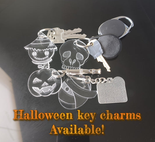 Keychain Acrylic Halloween Theme Paint-Free