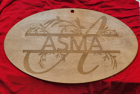 Personalized Wooden Monograms Wall Décor