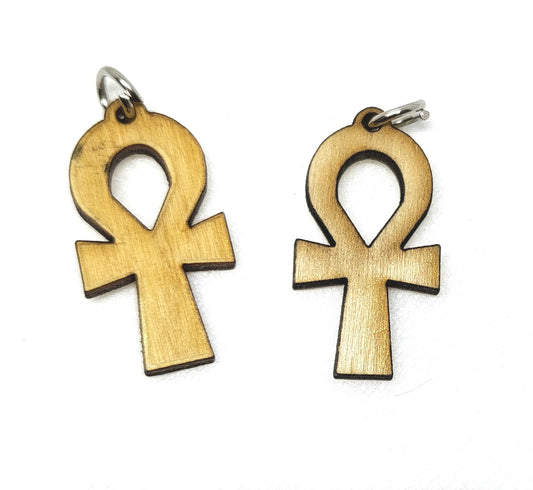 Necklace Pendant Ankh Wood