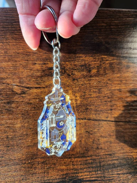 Ramadan elegant keychain, Lantern design keychain for ramadan, key tag, gift keychain, eid celebration